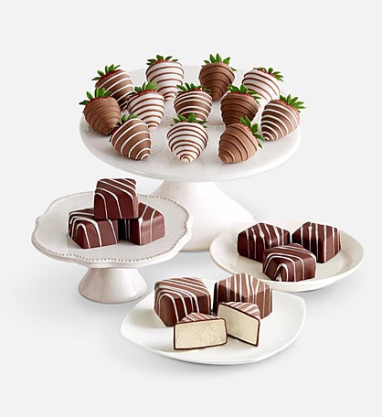 Classic Cheesecake Bites™ with Gourmet Drizzled Strawberries™