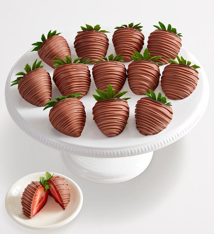 Artisan Belgian All Milk Chocolate Strawberries