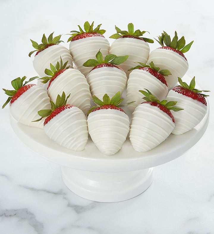 Pure White Dipped and Drizzled Strawberries&trade;