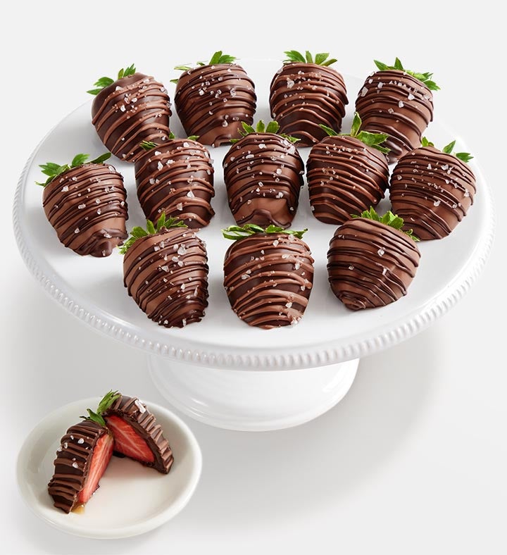 Caramel Sea Salt Artisan Belgian Chocolate Strawberries