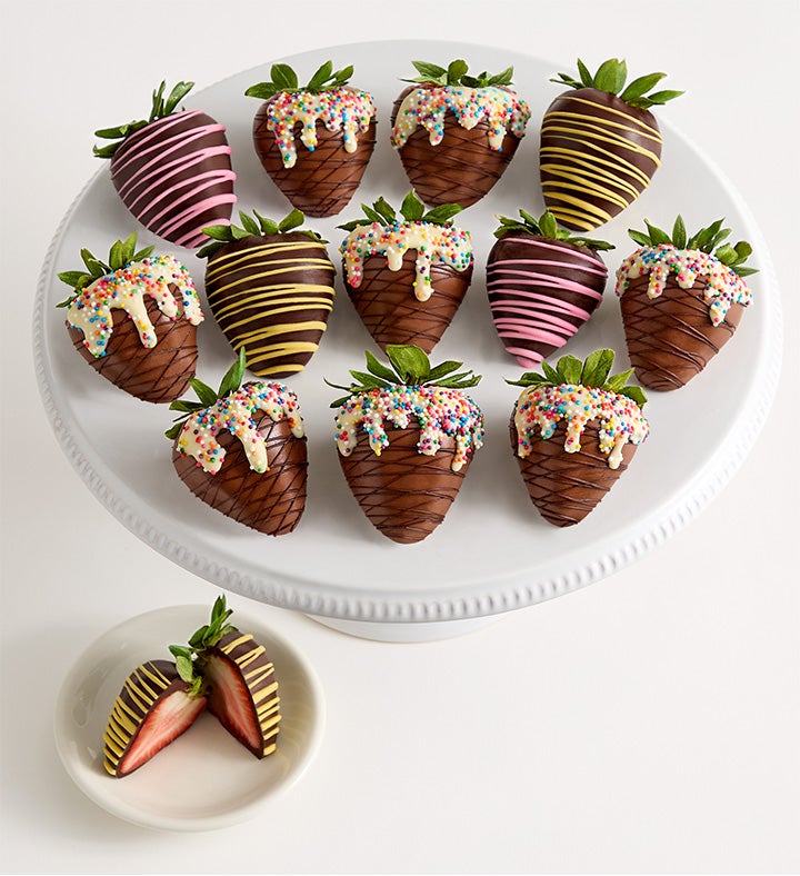 Sundae Scoops Artisan Belgian Chocolate Strawberries