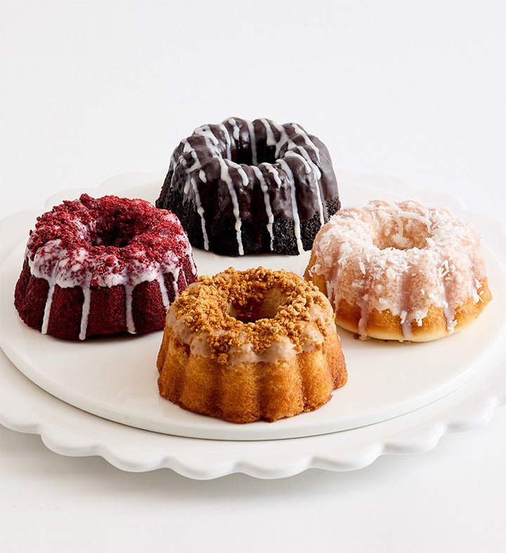 Seasonal Bundt Cakes with Gourmet Drizzled Strawberries