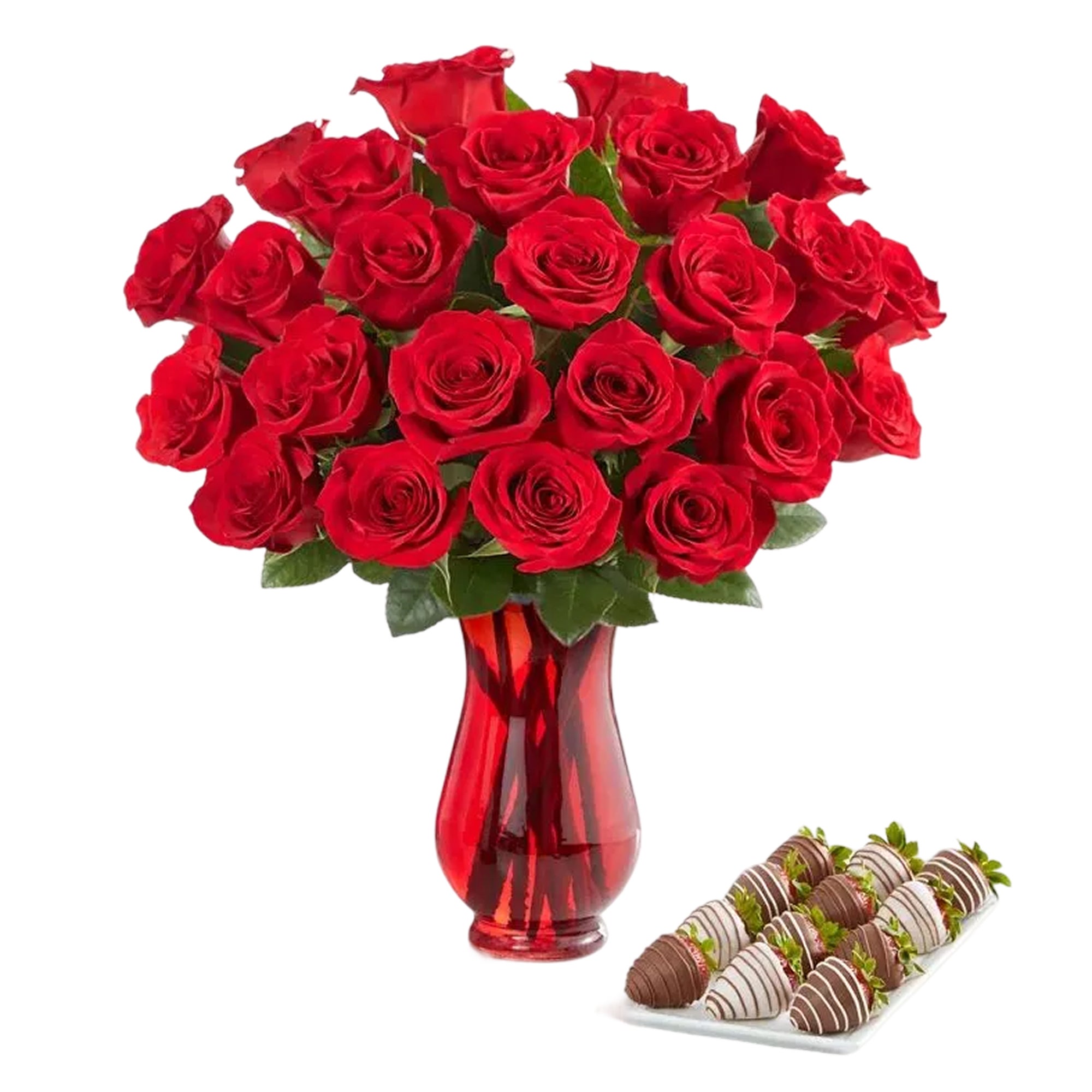 Red Roses and Berries